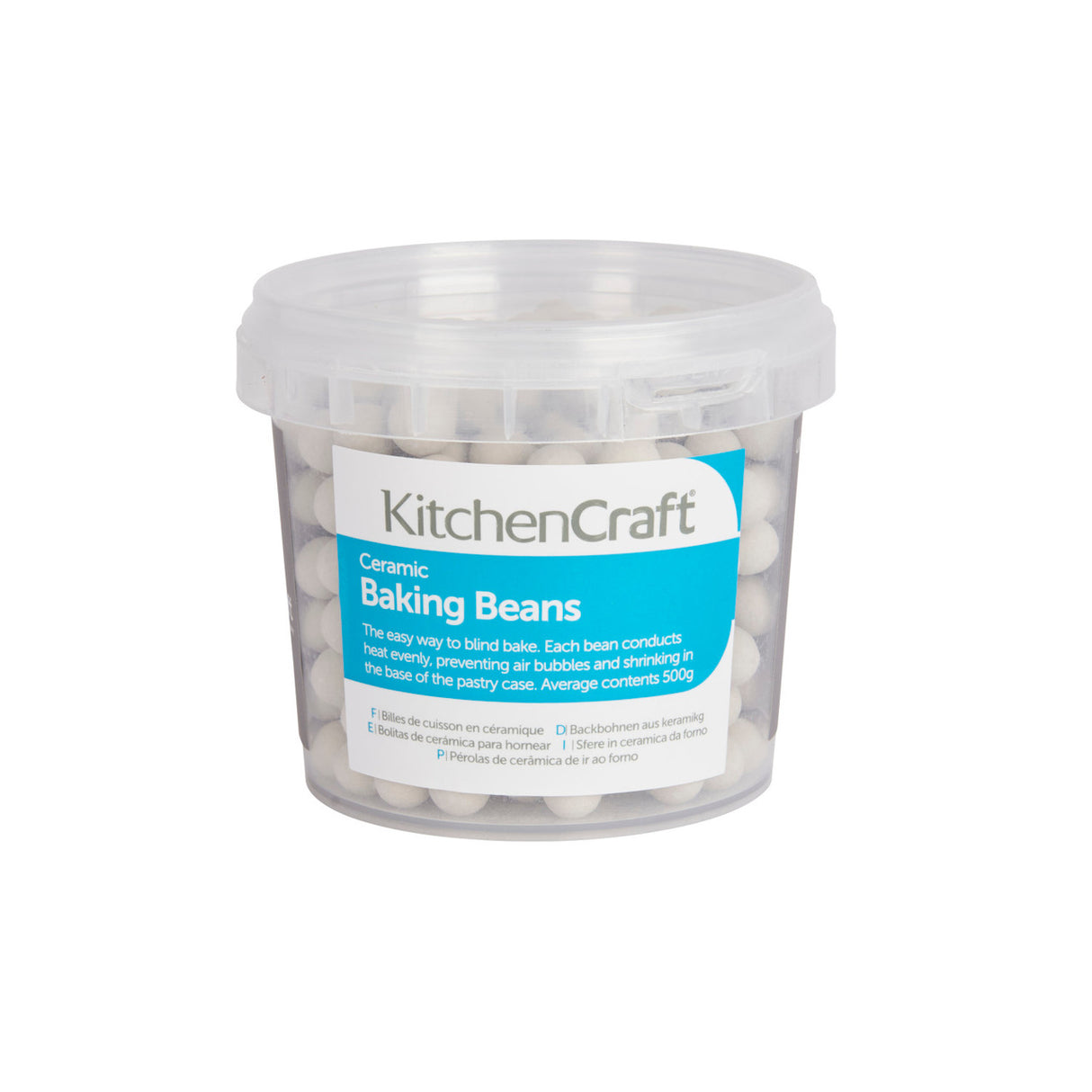 KITCHEN CRAFT TUB OF CERAMIC BAKING BEANS 500G