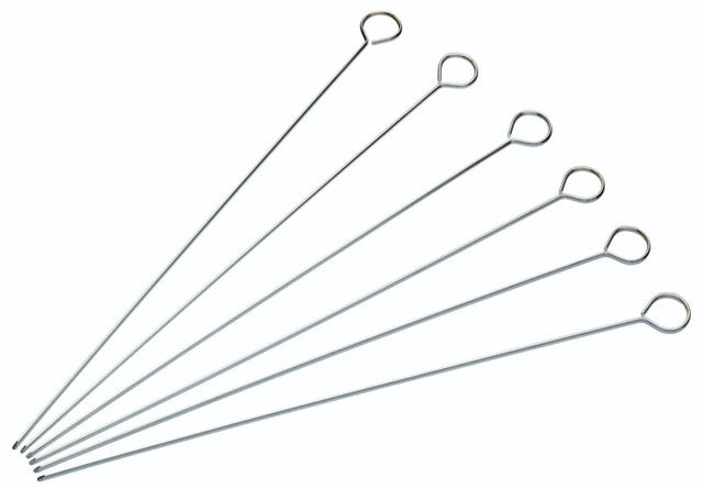 KITCHEN CRAFT PACK OF 6 30CM FLAT SIDED SKEWERS