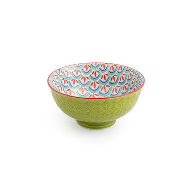 GREY FLORAL NIBBLE BOWL 12 CM