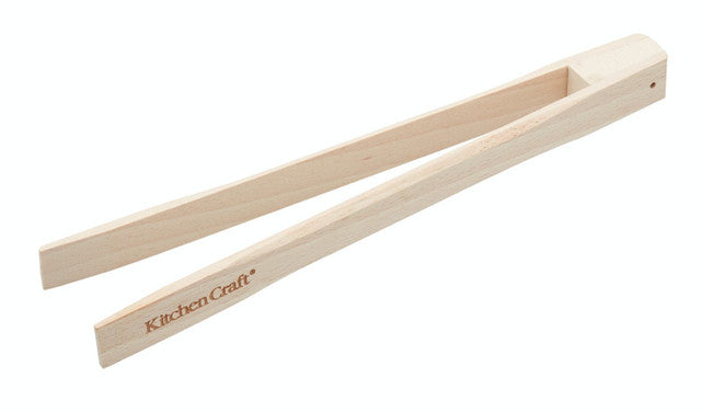 KITCHEN CRAFT BEECHWOOD TOAST TONGS