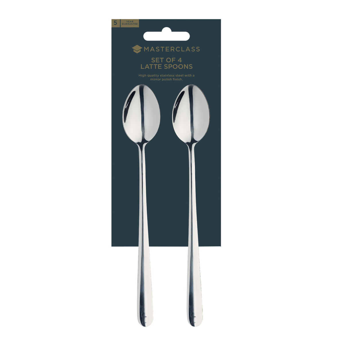 Hardware Include Spoon MASTERCLASS SET OF 4 STAINLESS STEEL LATTE SPOONS – Thornhill Brothers ...