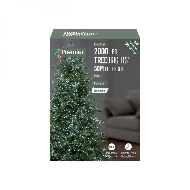 Picture of PREMIER 2000 LED WHITE TREEBRIGHTS 50M LIT LENGTH