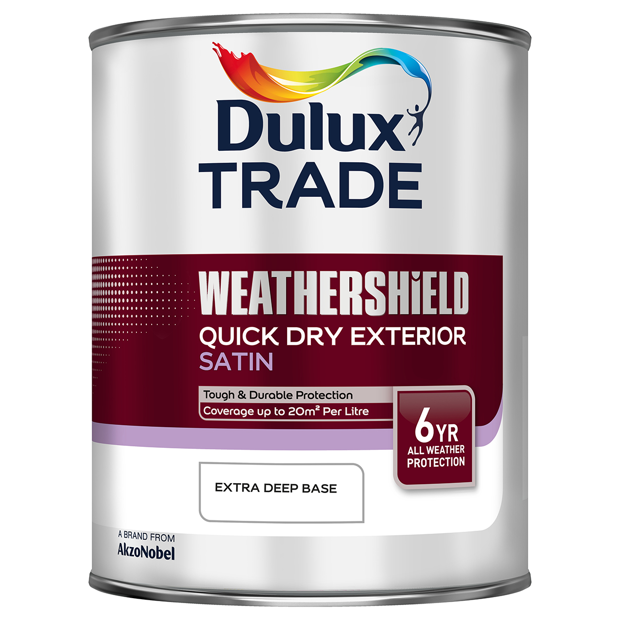 Picture of DT WEATHERSHIELD QD EXTERIOR SATIN EXTRA DEEP BASE 1L