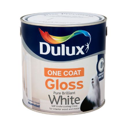Picture of DULUX ONE COAT BRILLIANT WHITE GLOSS 2.5L