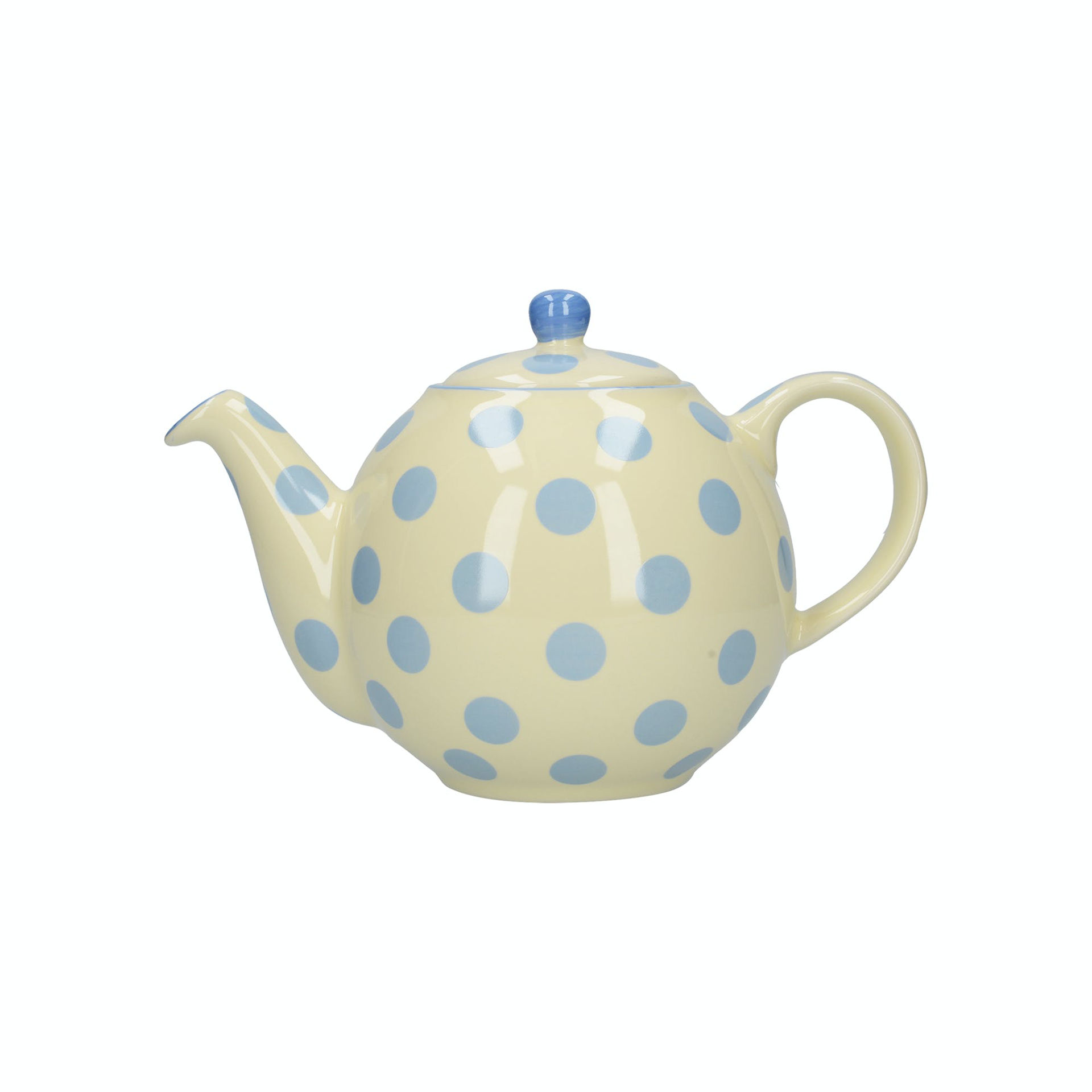 Picture of 4 CUP TEAPOT IVORY WITH BLUE SPOTS