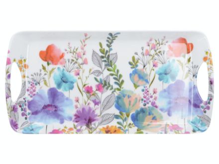 Picture of MEADOW FLORAL SERVING TRAY SMALL