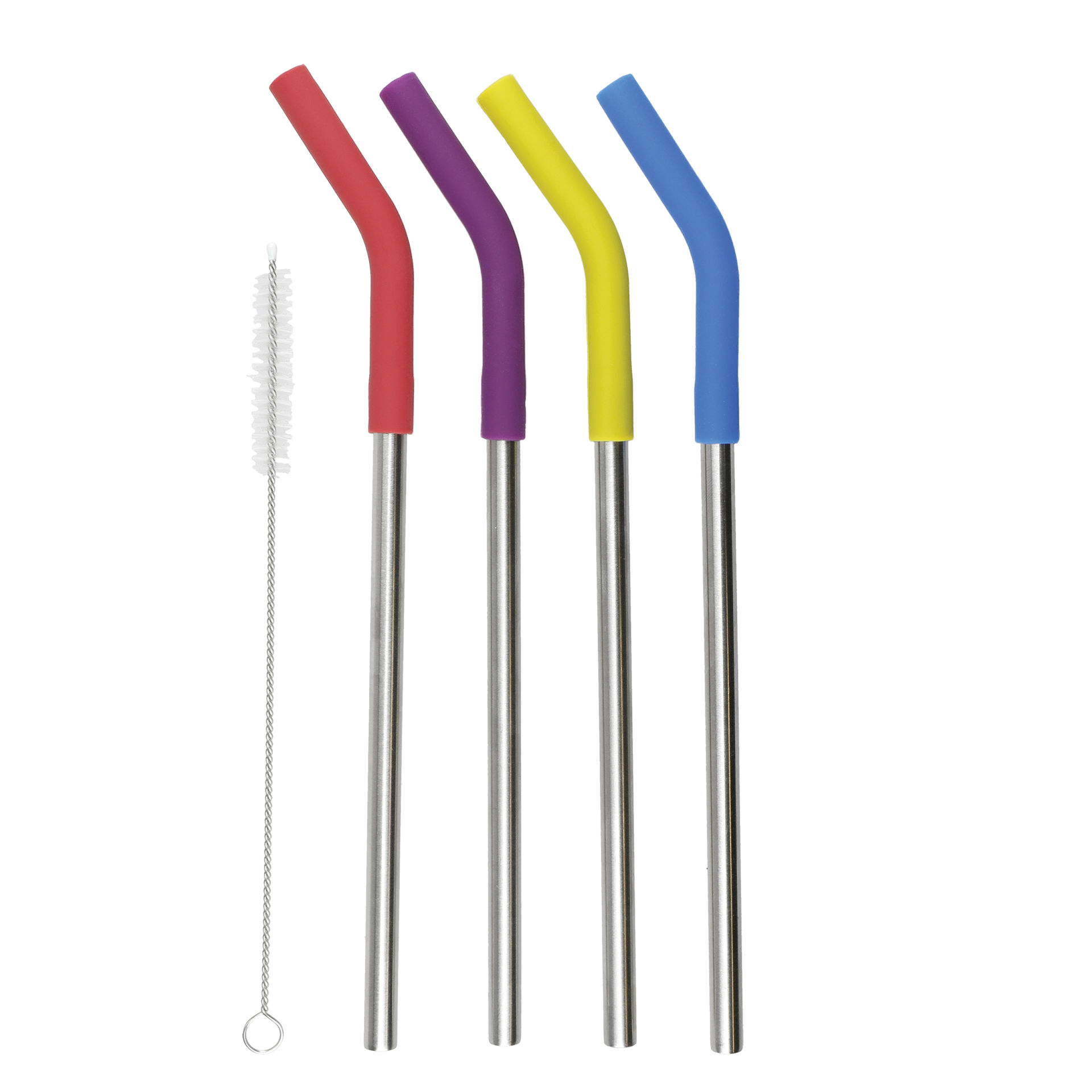 Picture of STRAWS SET OF 4 WITH SILICONE TIP