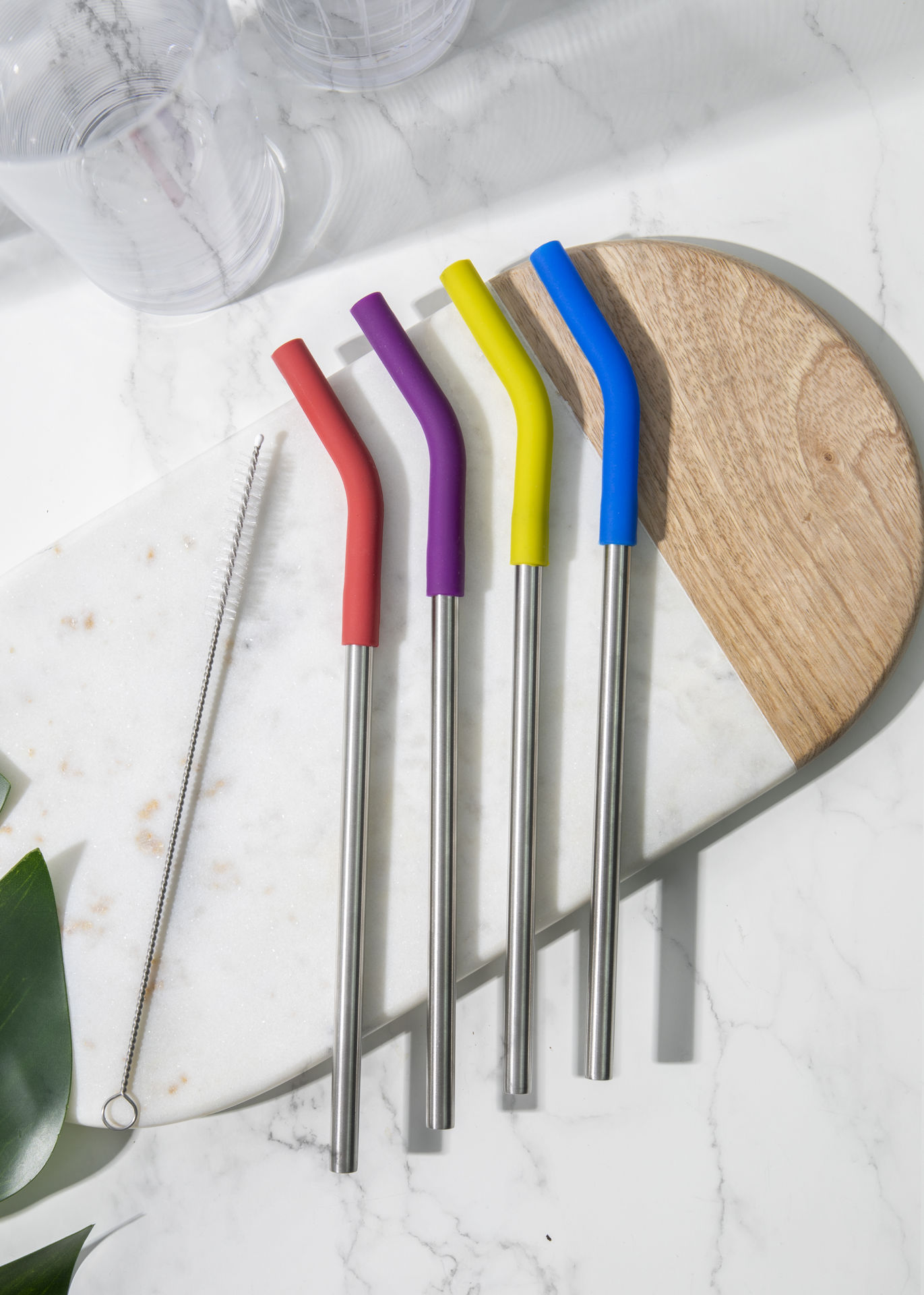 Picture of STRAWS SET OF 4 WITH SILICONE TIP