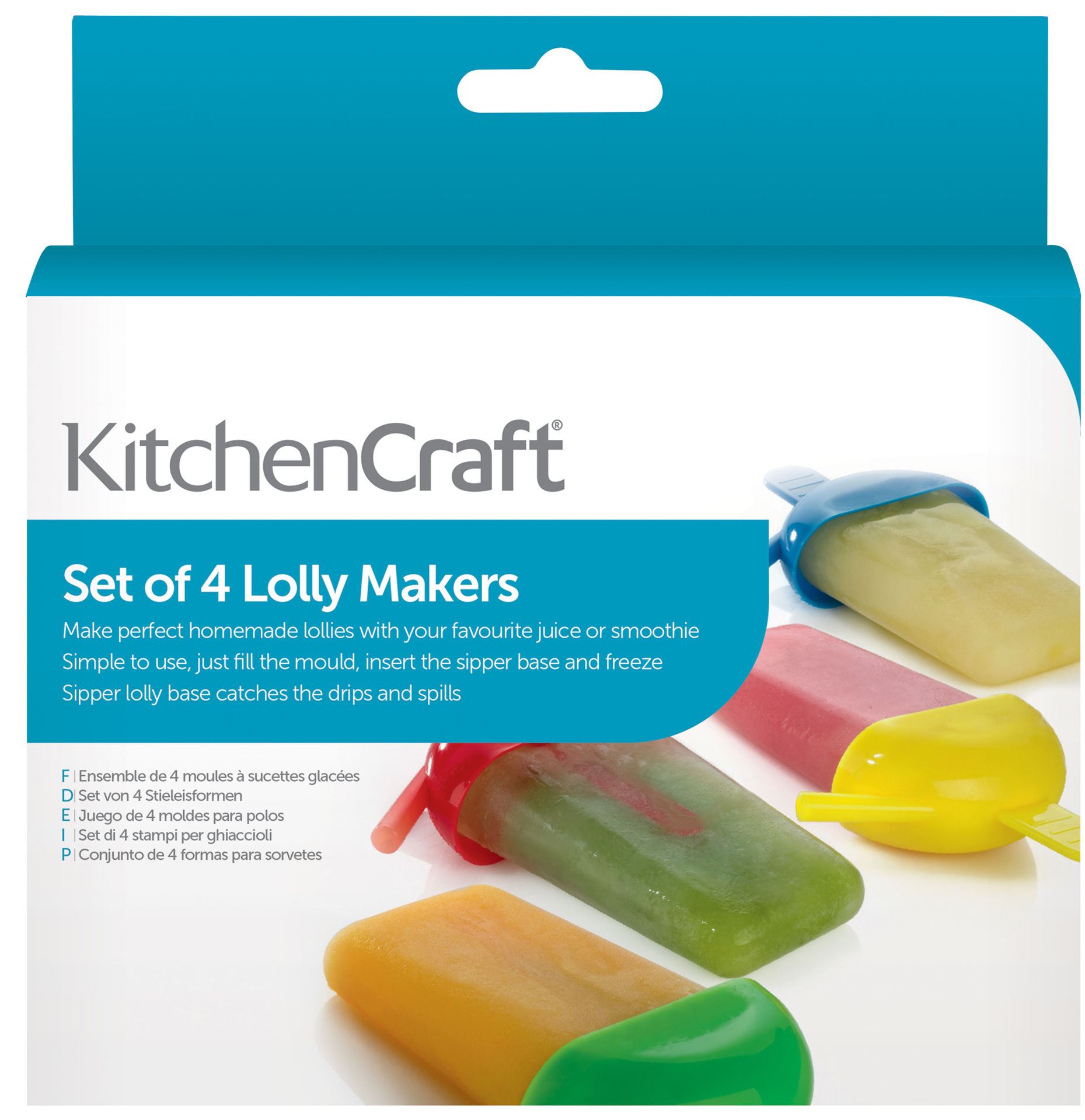 Picture of ICE LOLLY MOULDS 4 PIECE