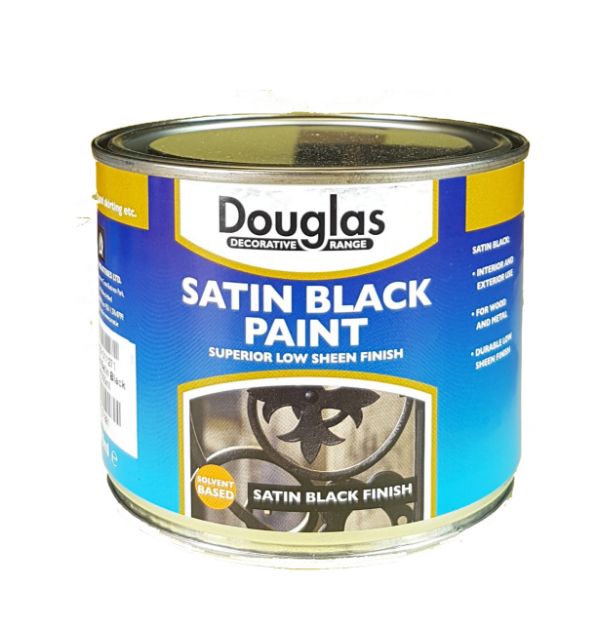 Picture of DOUGLAS SATIN BLACK PAINT 500ML