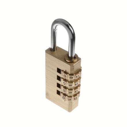 Picture of TESSI BRASS COMBINATION PADLOCK 40MM