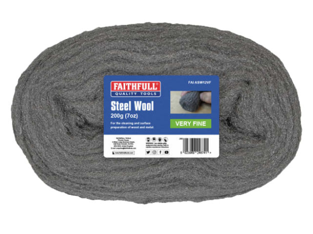 Picture of FAITHFULL STEEL WOOL VERY FINE 200G