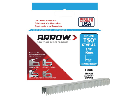Picture of ARROW T50 STAPLES STAINLESS STEEL 10MM 1000 BOX