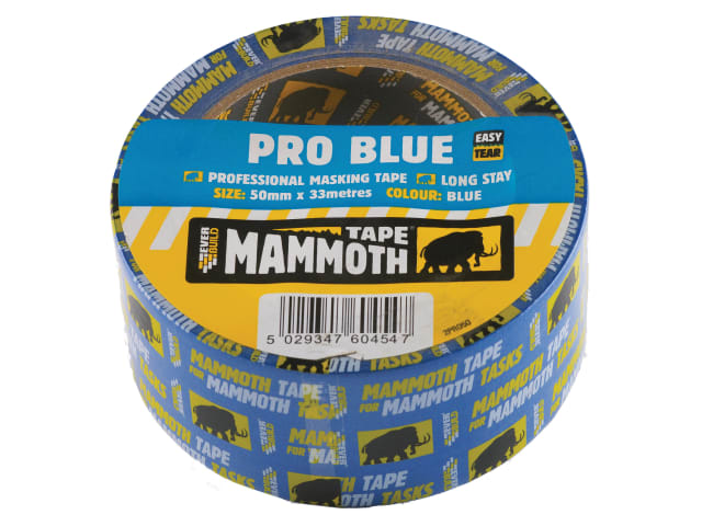 Picture of EVERBUILD MAMMOTH PRO BLUE MASKING TAPE 50MM X 33M