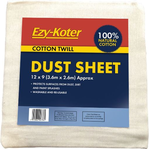 Picture of EZY-KOTER COTTON TWILL DUST SHEET 12' X 9'