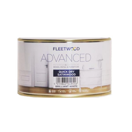 Picture of FLEETWOOD ADVANCED SATINWOOD BRILLIANT WHITE 500ML