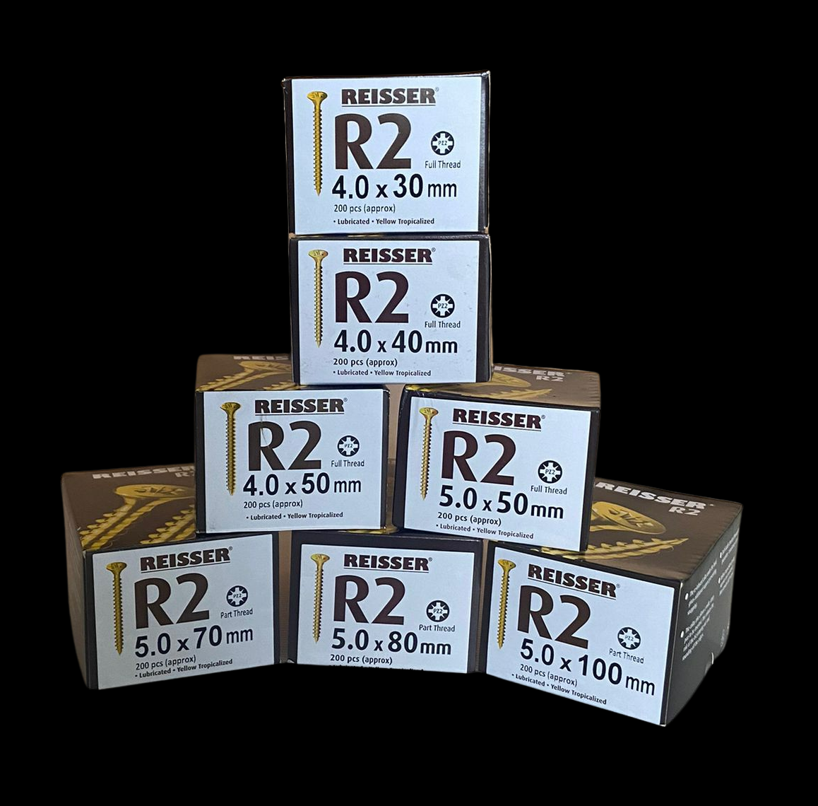 Picture of REISSER R2 WOOD SCREWS 5.0 X 30MM 200 BOX
