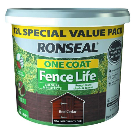 Picture of RONSEAL ONE COAT FENCE LIFE RED CEDAR 9L+33%