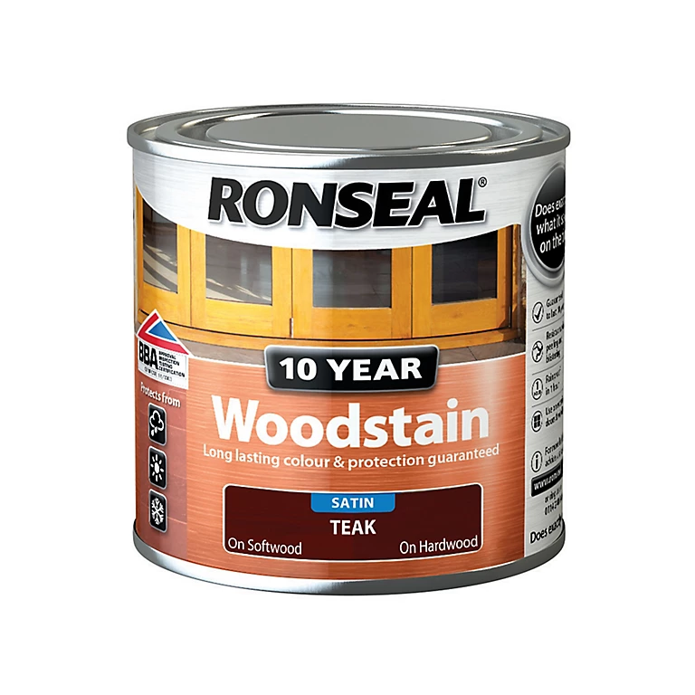 Picture of RONSEAL 10 YEAR WOODSTAIN TEAK 250ML