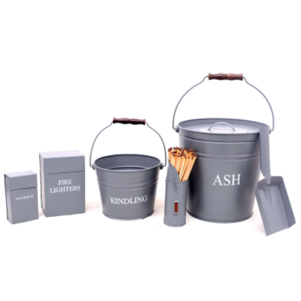 Picture of CASTLE LIVING FIRESET GREY