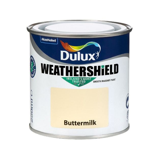 Picture of DULUX WEATHERSHIELD BUTTERMILK 250ML