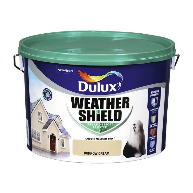 Picture of DULUX WEATHERSHIELD DURROW CREAM 10L