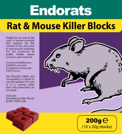 Picture of ENDORATS RAT & MOUSE BLOCK 200G
