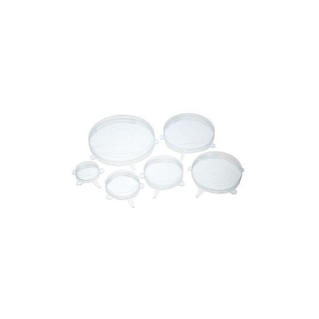Picture of SET OF SIX SILICONE LIDS